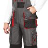 Pantaloni de protecție cu bretele, căptușiți L