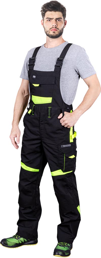 Pantaloni de protecție cu pieptar - imagine 2