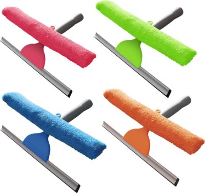 Lavetă pentru geamuri cu microfibră