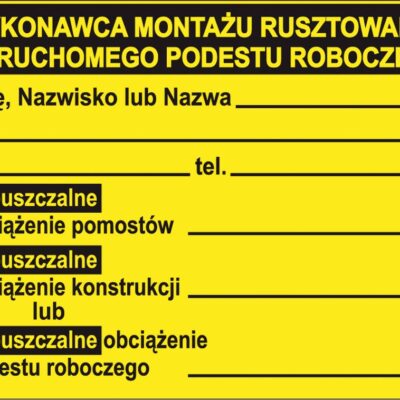 ZNAK BEZPIECZEŃSTWA 250x350