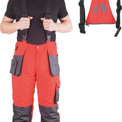 Pantaloni de protecție cu pieptar căptușiți 3XL