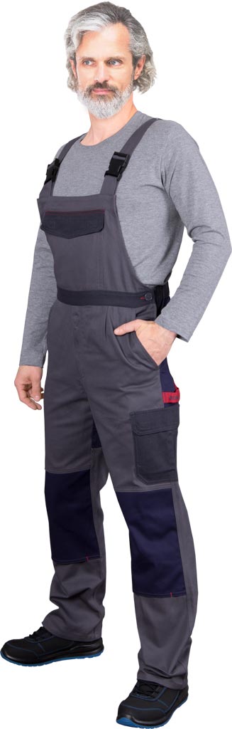 Pantaloni de protecție cu pieptar - imagine 4