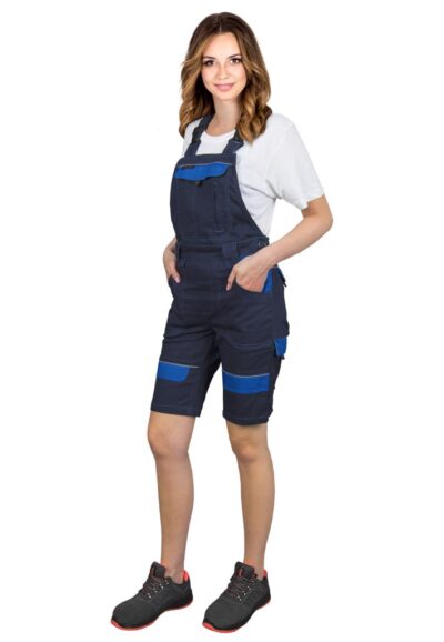 Pantaloni de protecție cu bretele - scurți - imagine 5